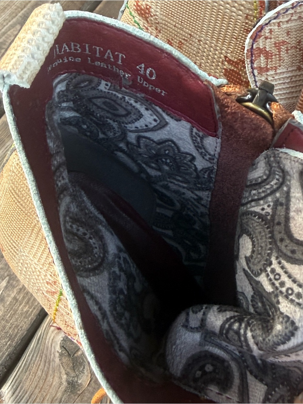 L’Artiste by Spring Step Leather Multi Print Boot Size 9 (40EU) - Picture 12 of 15